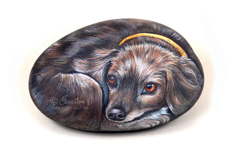 ritratto di sasso arte rock art