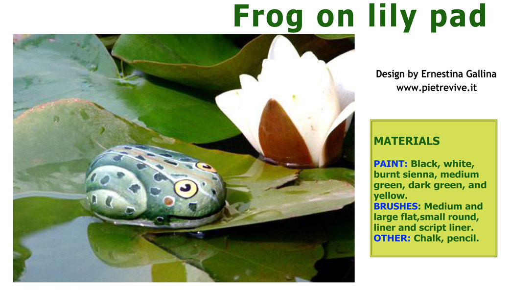 How to paint a frog on stone/come dipingere una rana pdf
