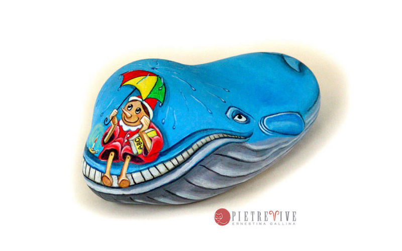 Favola di sasso - Pinocchio e la balena