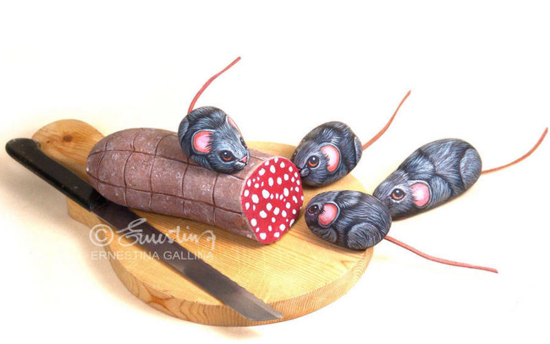 Topini di sasso e salame